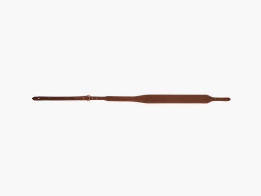 Rifle sling made of aged leather, stitched, non-slip
