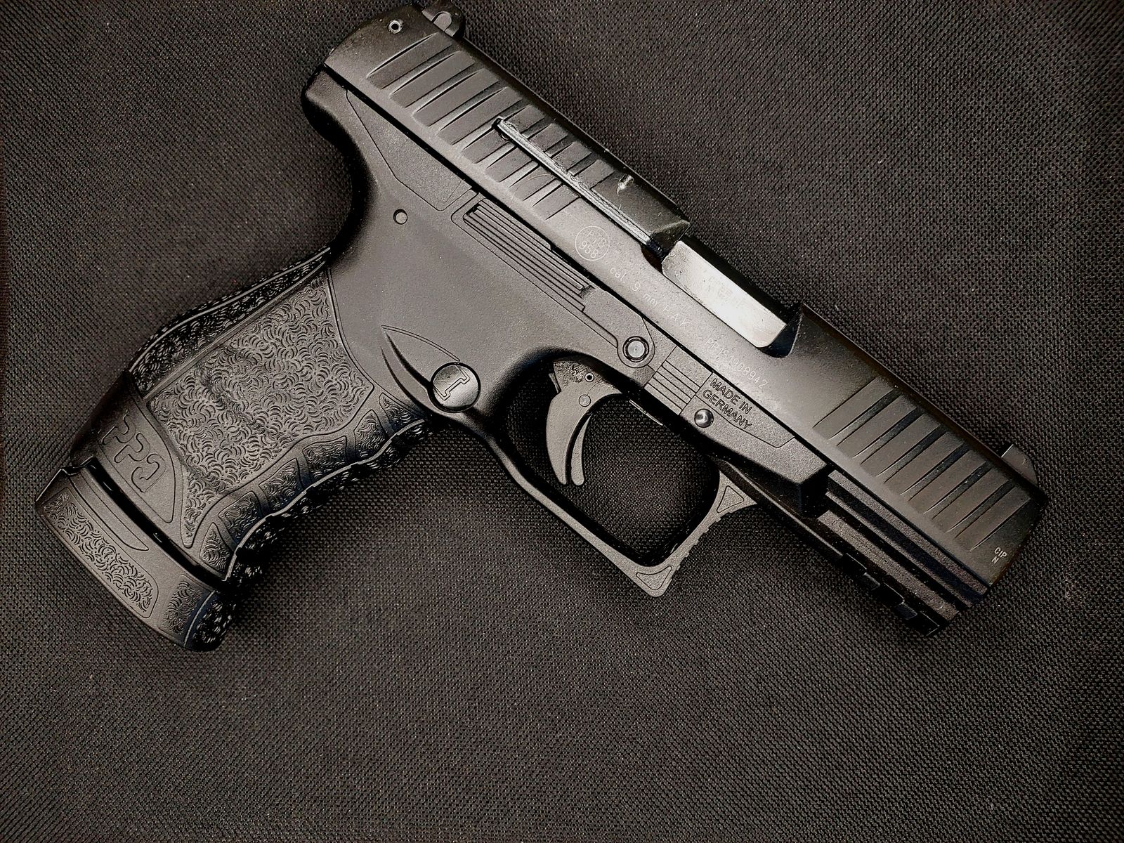 Walther PPQ M2 Navy Kit Schreckschuss Pistole 9mm P.A.K. schwarz (PTB 958) - mit Schalldämpfer