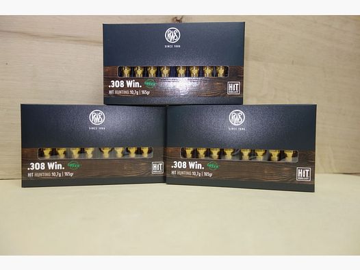 RWS Hit bleifrei 10,7g 165gr .308 Win