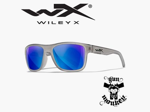 WileyX OVATION Captivate Blue Mirror Matte Slate Frame Sunglasses (AC6OVN09)