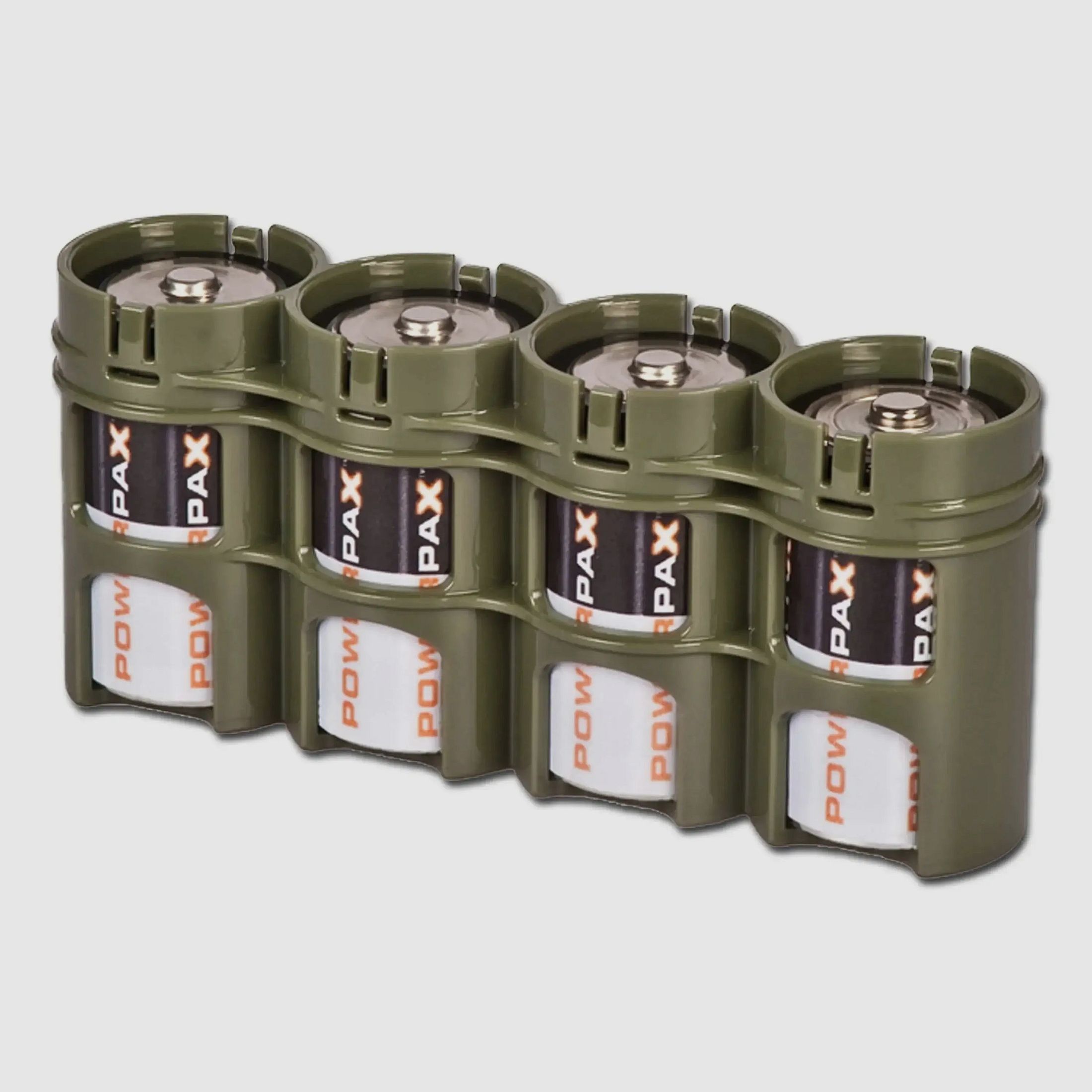 Supporto per batterie Storacell Powerpax 4 x D4 oliva