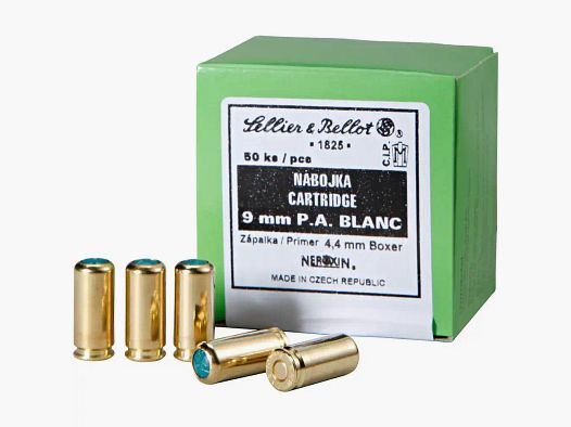 Sellier & Bellot 148271 Knallpatronen 9mm P.A.K. Pyro