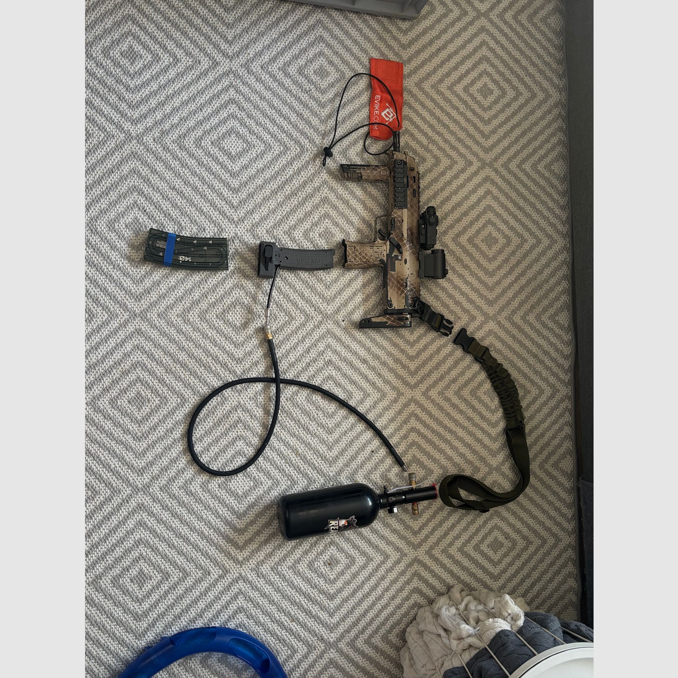 Airsoft MP7 GBB mit umbau auf HPA