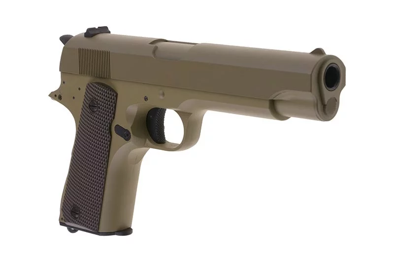 Pistolet ASG CYMA CM123 - tan (bez akumulatora), zdjęcie 24 z 36
