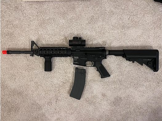 KWA LM4 RIS GBB – Neuwertig mit Red Dot, Tasche & Zubehör