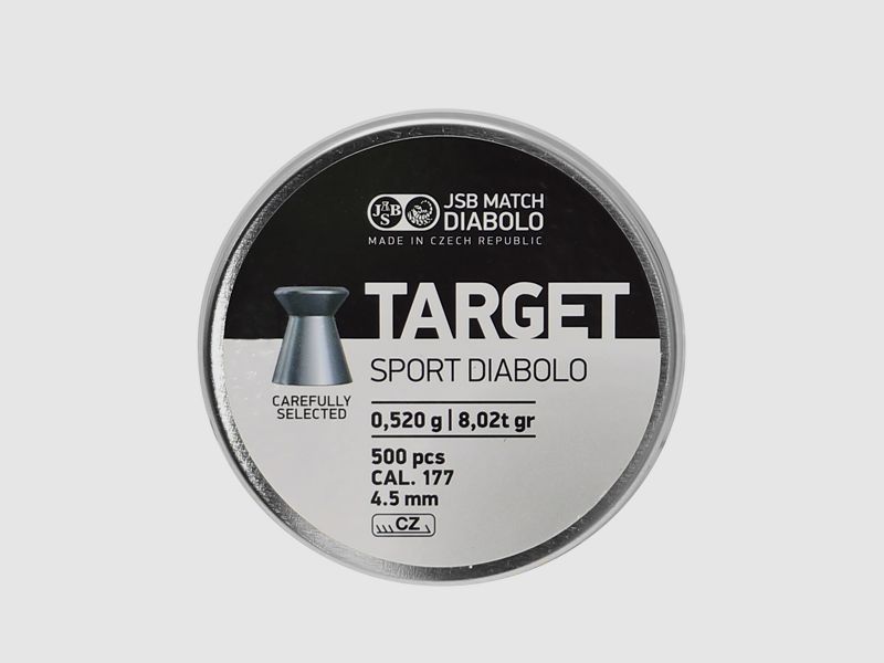 500 StĂĽck Flachkopf-Diabolo JSB TARGET SPORTS, 4,50 mm, 0,52g
