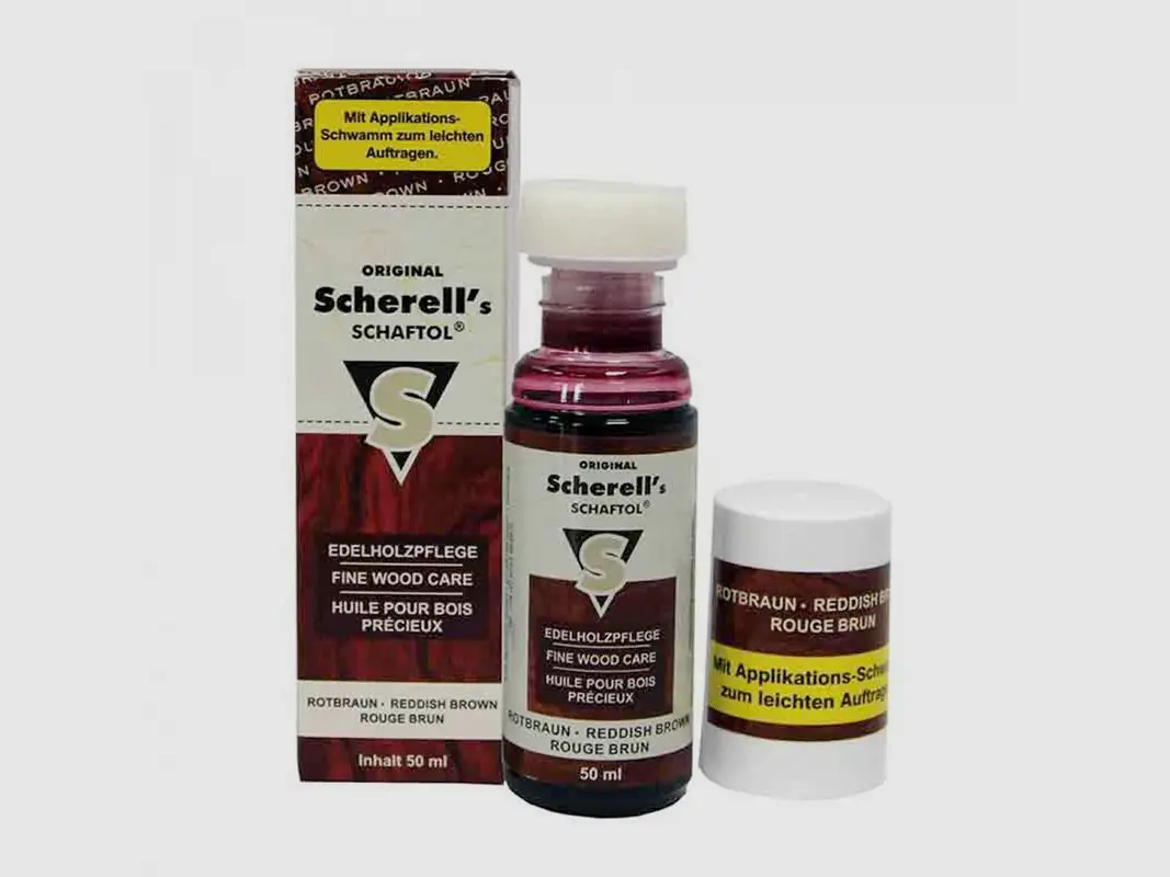Scherall rødbrun skæfteolie 50ml
