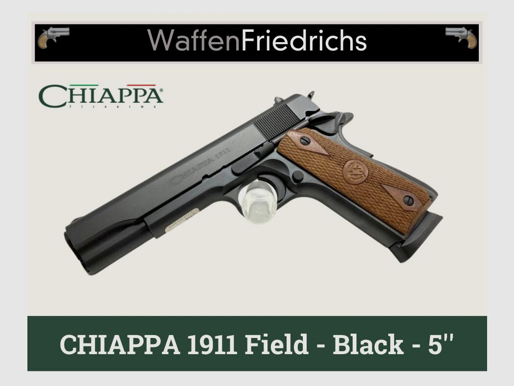 CHIAPPA	 1911 Field - Black - 5'' - Waffen Friedrichs