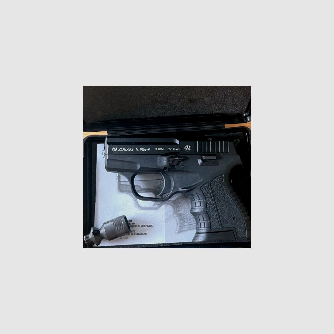 Zoraki 906-P blank firing pistol 9mm P.A.K. (PTB 1099) - like new!