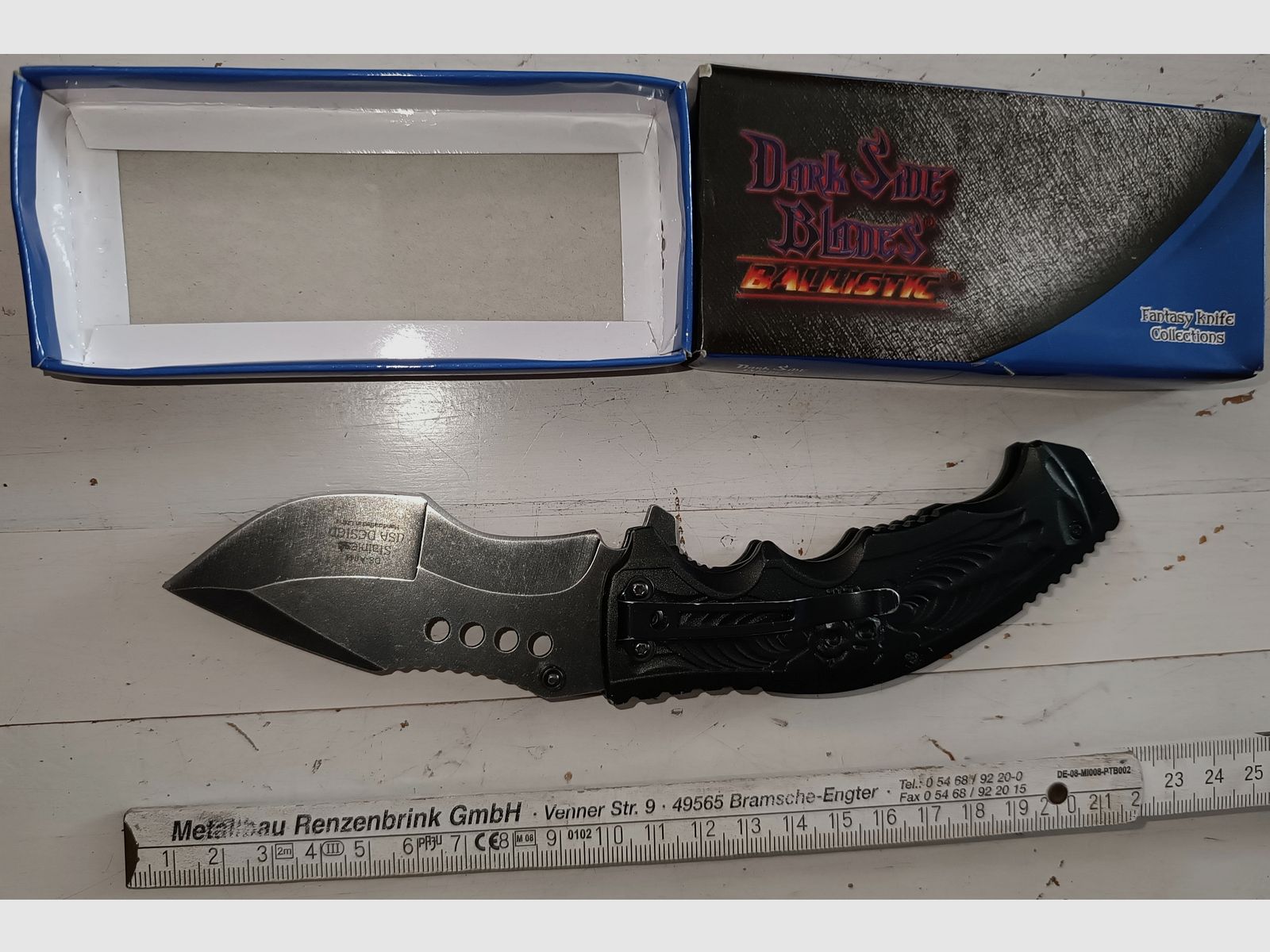 Klapp-Messer Totenkopf