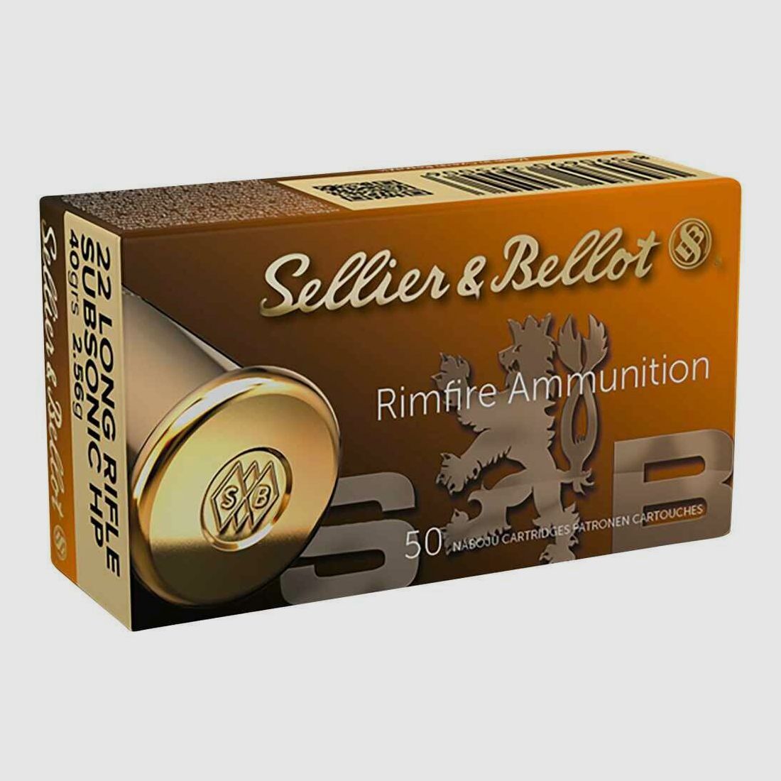 Sellier & Bellot .22 lfb S&B Subsonic HP 40grs - 50pcs