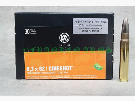 RWS Cineshot	 9,3x62 196gr. 12,7g 30 Stück Staffelpreise