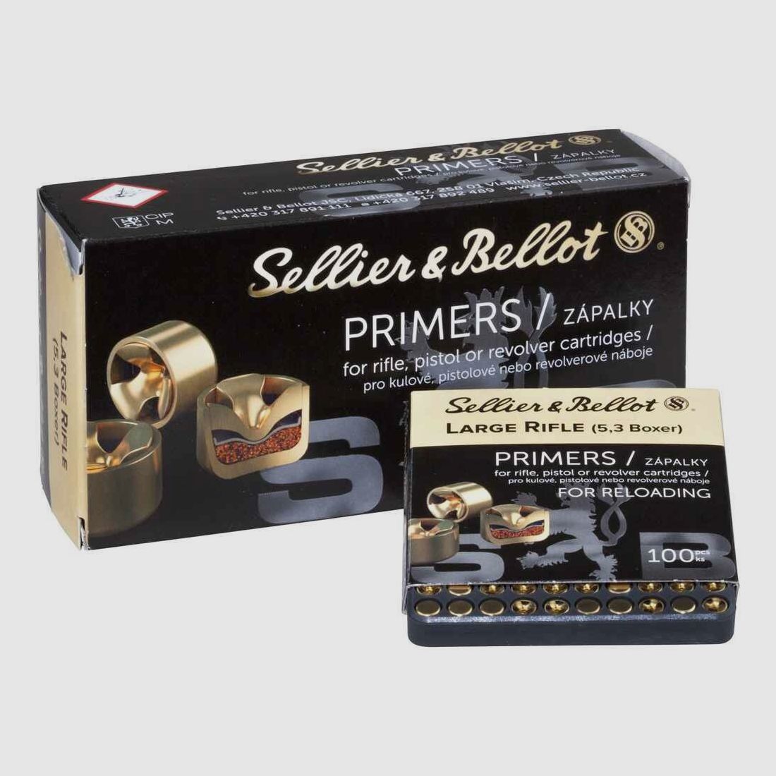 Kapiszony 5,3 mm Duża Strzelba Sellier & Bellot