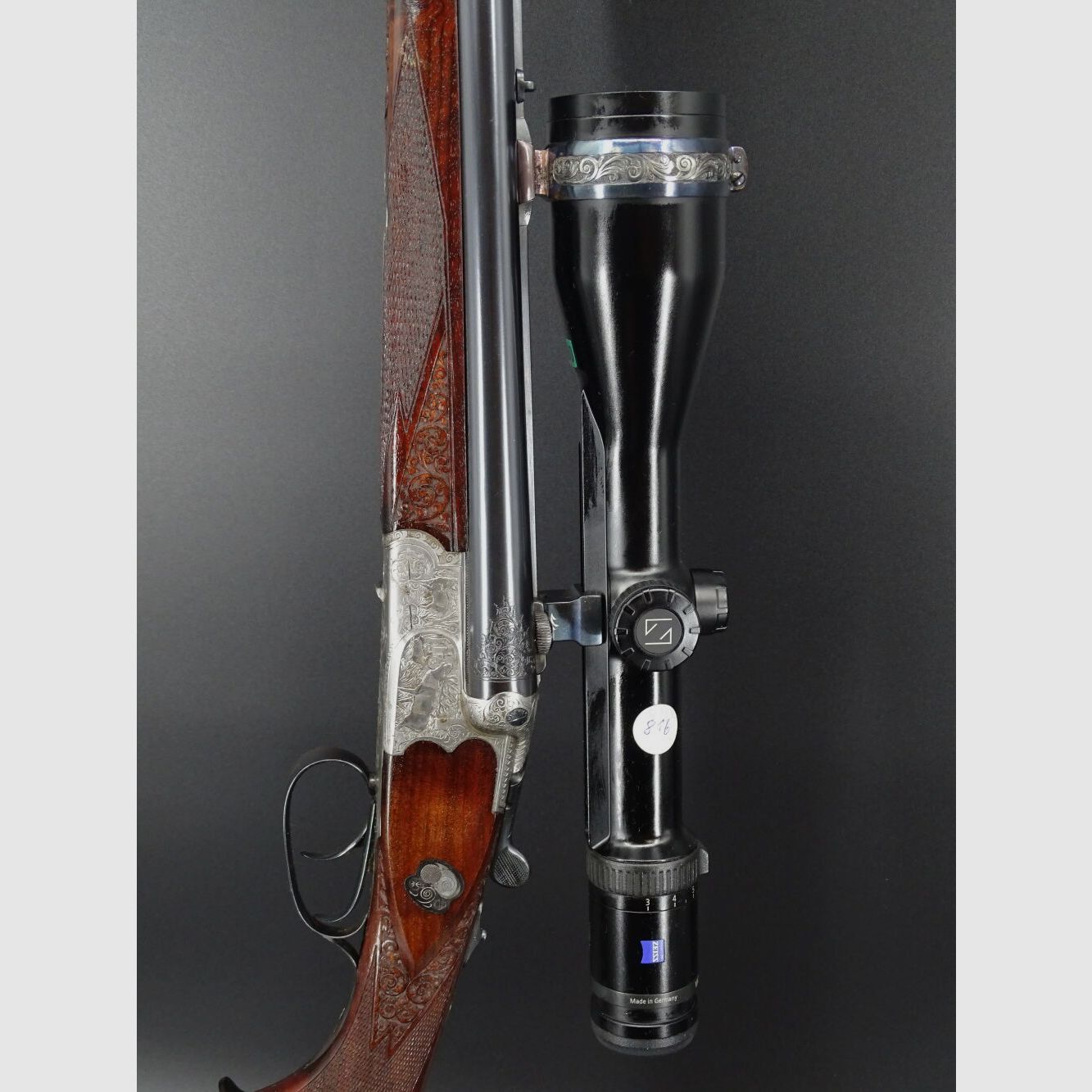 Bock / Doppelbüchsdrilling Sauer & Sohn 7x57R 8x57IRS 5,6x52R 2x Zeiss HT Sammlungsauflösung