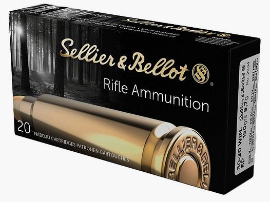 CARTOUCHES S&B 30-30 WIN SP+ 9,7g/150 GRS boite de 20
