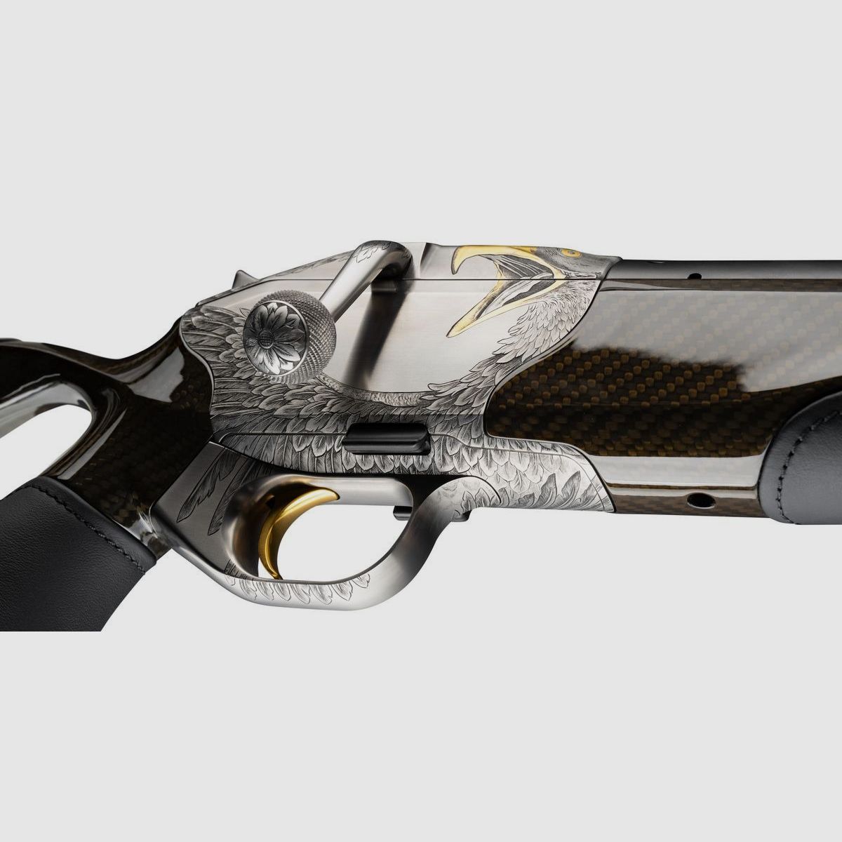 R8 Ultimate Carbon Leather Custom  “The Golden Eagle”  ein Original aus dem Blaser Custom Shop .30-06