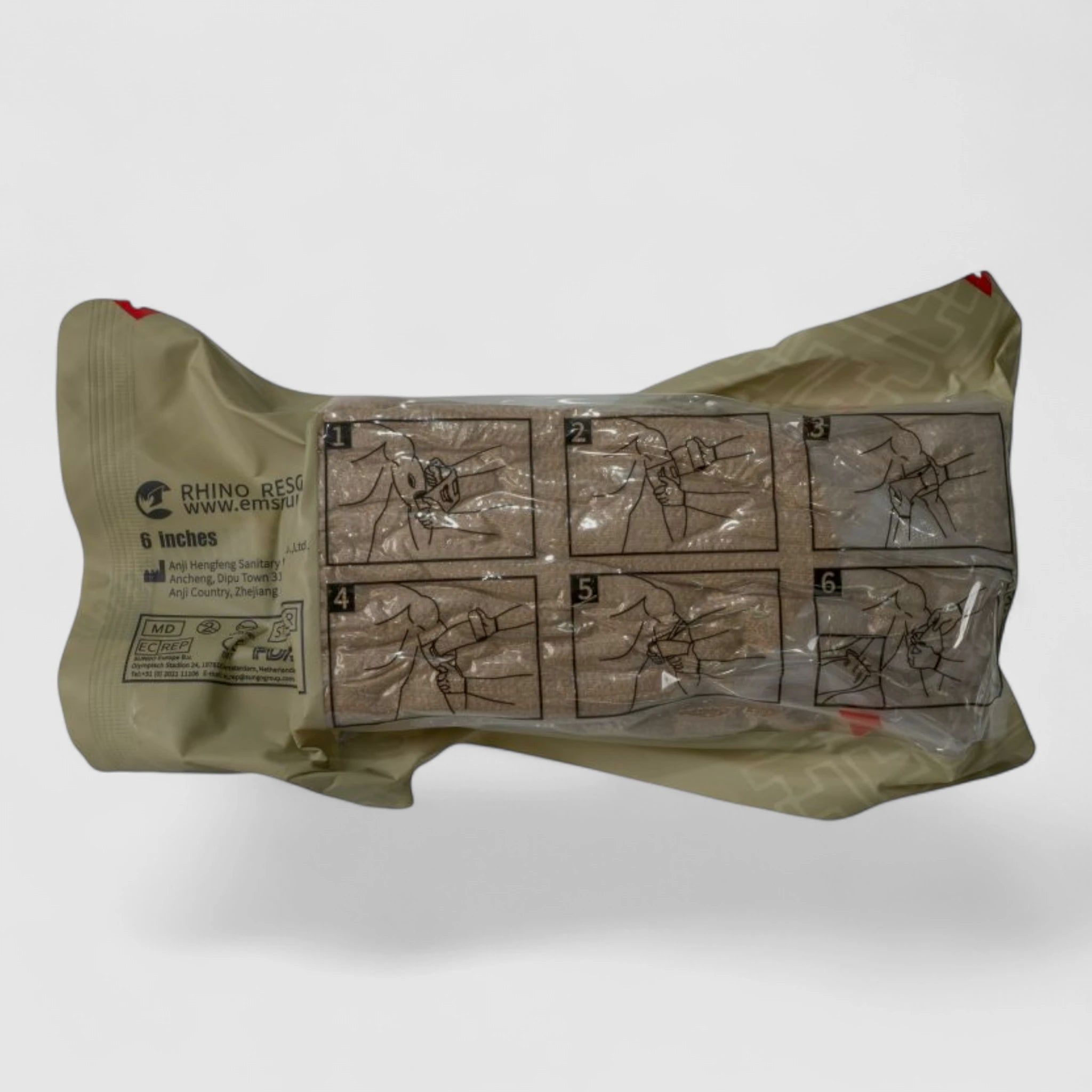 Rhino Rescue Notfall-Druckverband 15 cm Sand