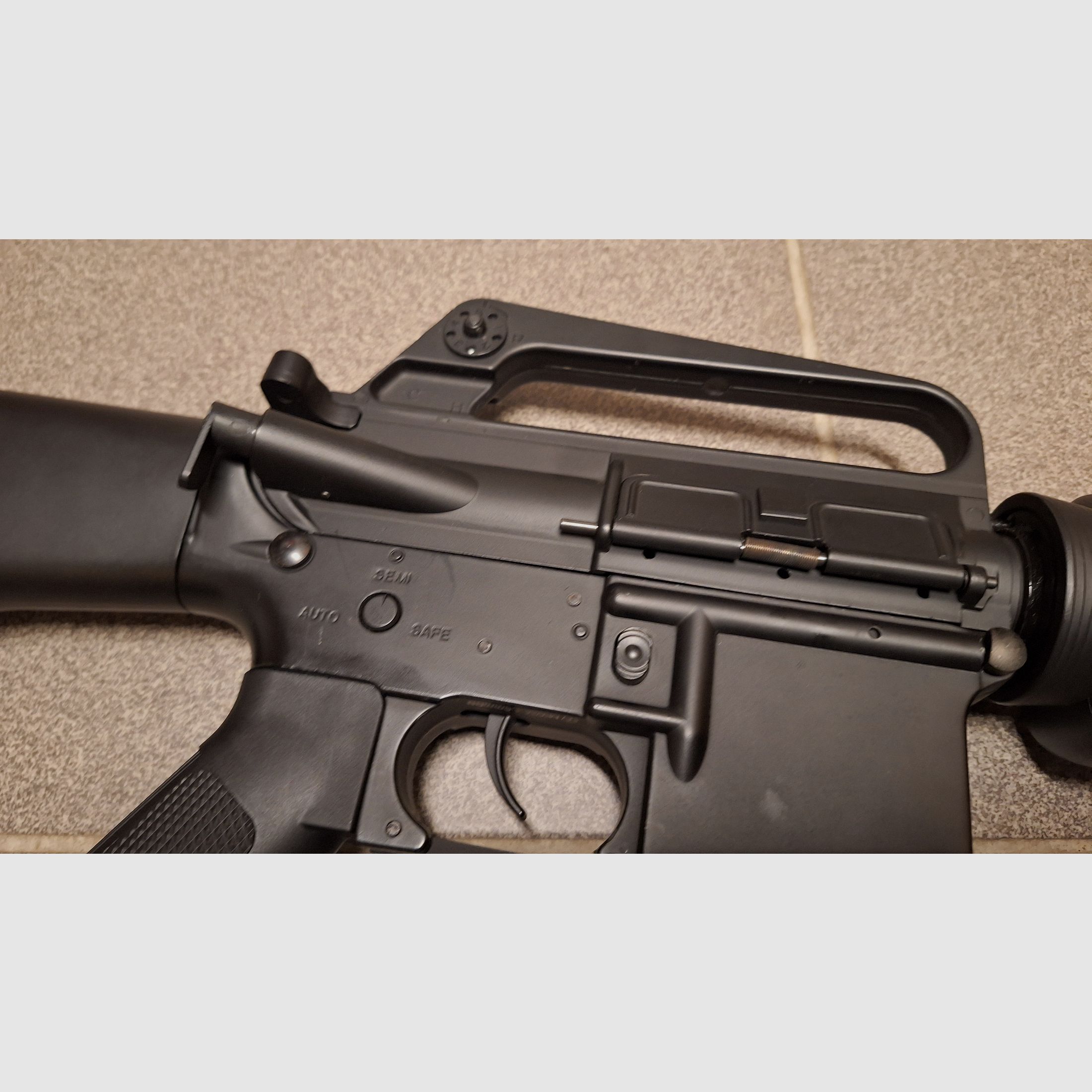 M16A1 VN Vietnam rifle, metal completo, CO2 calibre 4,5BB, 2x revista-NUEVO!