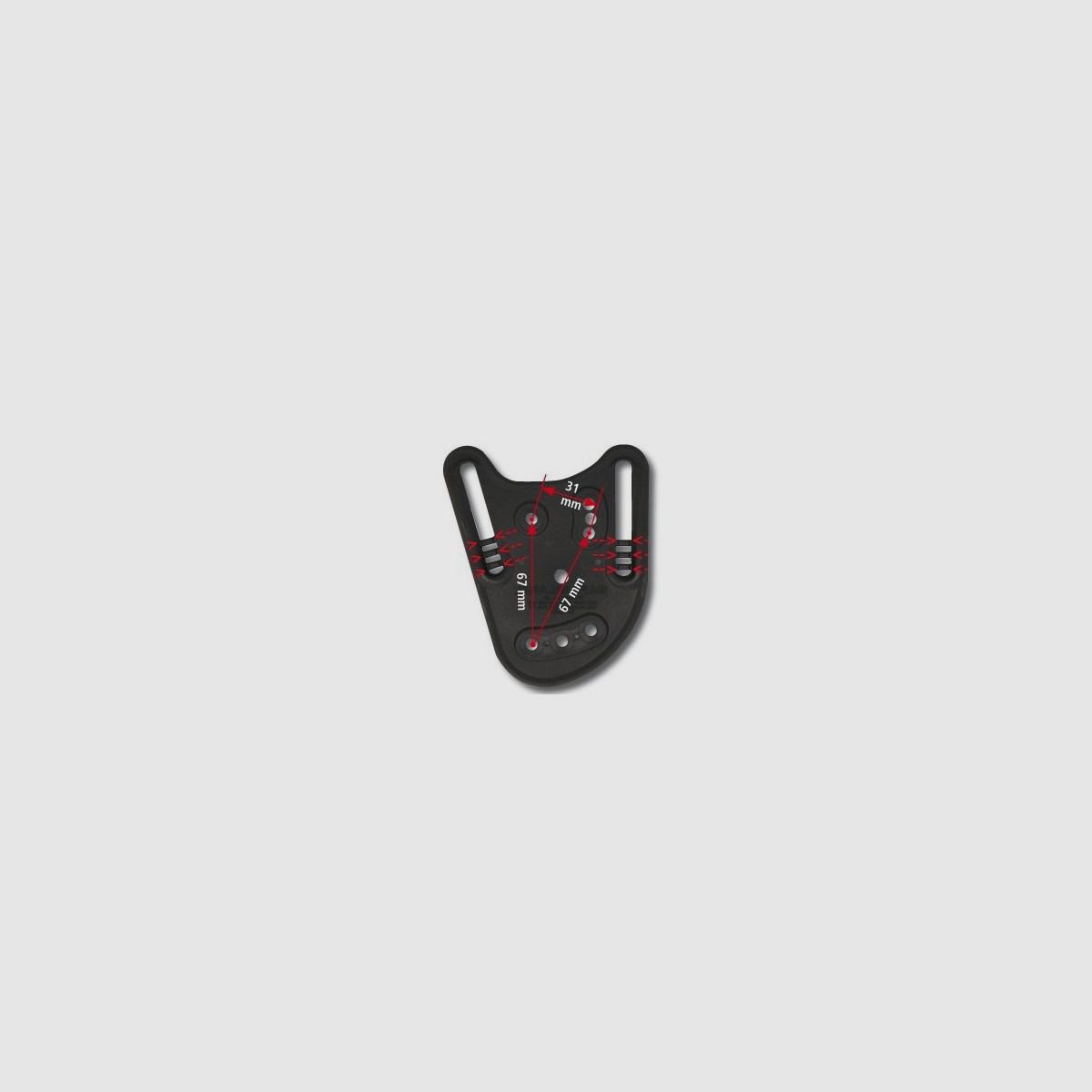 SAFARILAND Gürtelschlaufe Modell 567BL Schwarz Version 1 dropped = verstellbar von 38 - 58 mm Breite