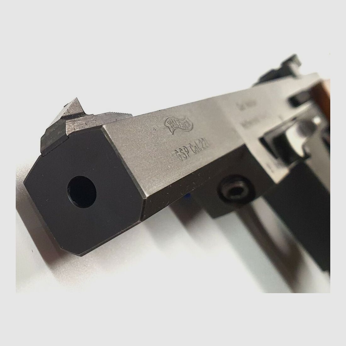 Carl Walther Waffenfabrik Ulm/Do. GSP mit Nill Griffschalen