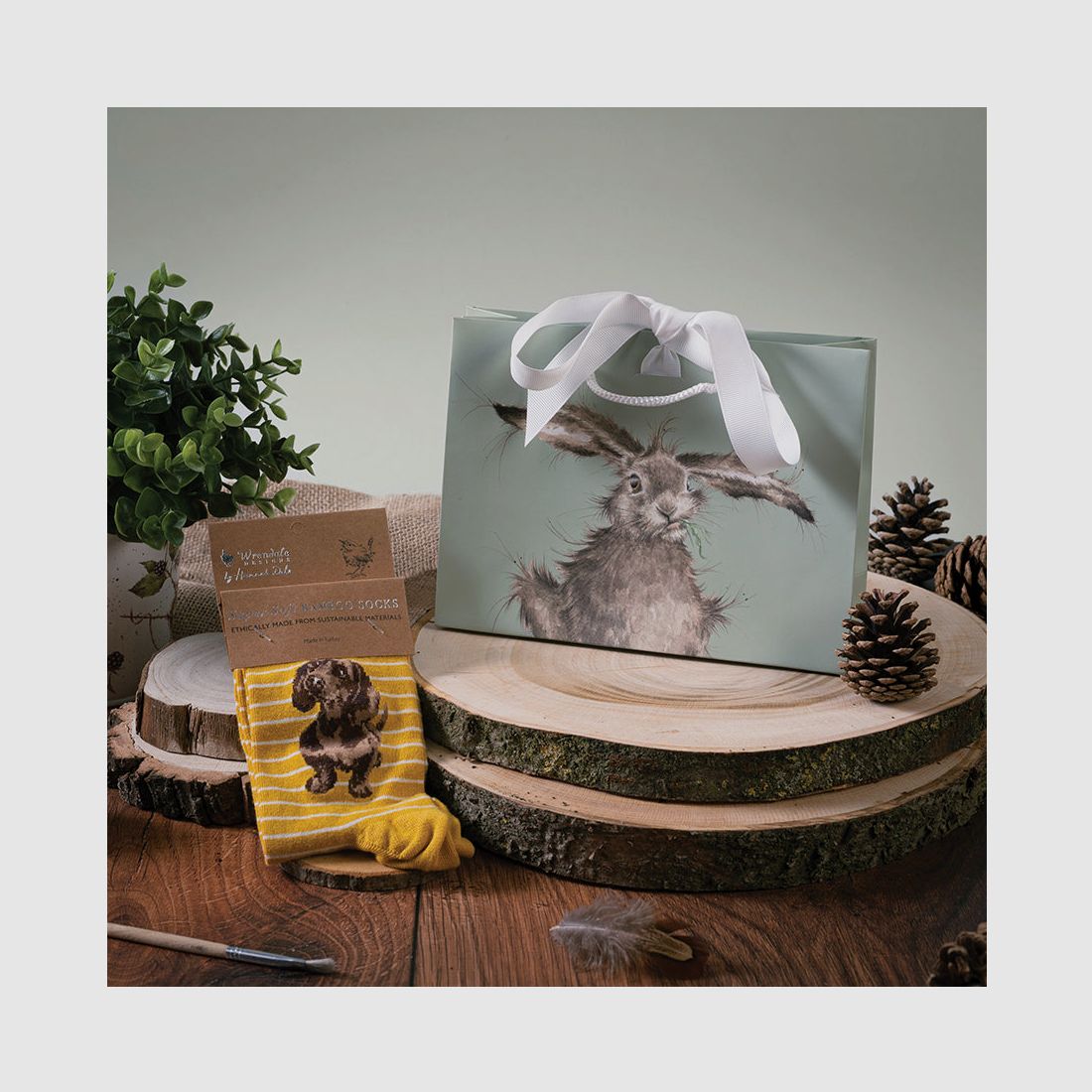 Wrendale Socken "Little One" mit Dackel