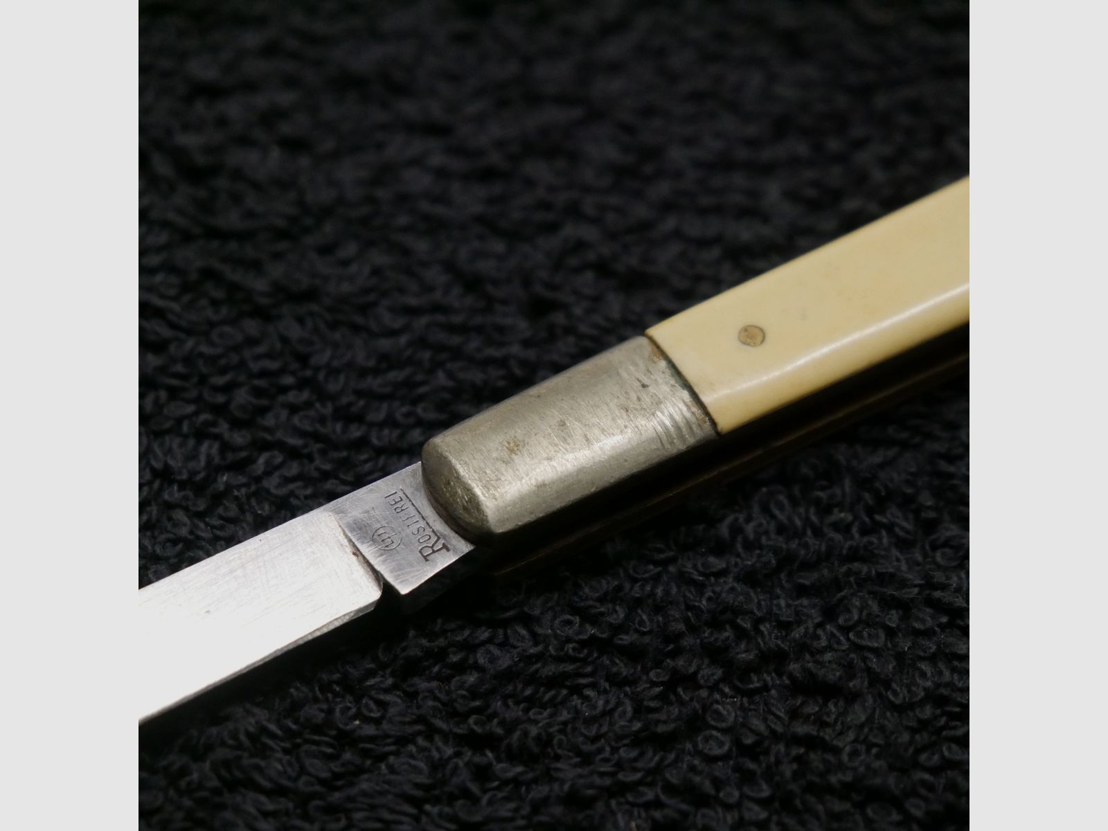 Klappmesser ED. Wüsthof Solingen Dreizack Wurstprobiermesser Rostfrei vintage