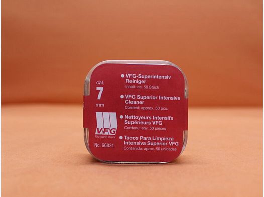 VFG Super Intensive Cleaner 7.0mm (66831) 50 pcs. Special felt with brass fibers