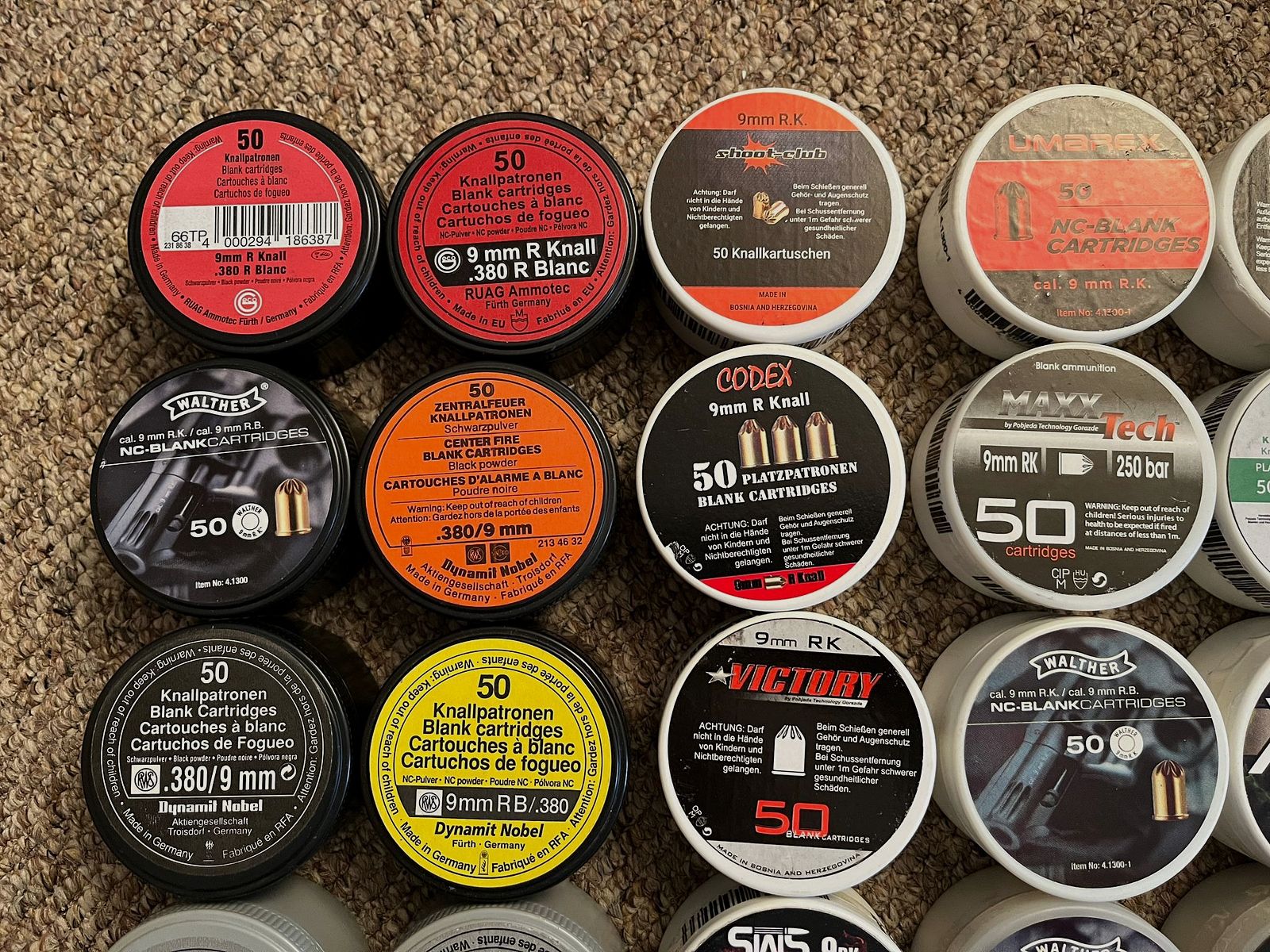 9mm RK Platzpatronen Sammlung