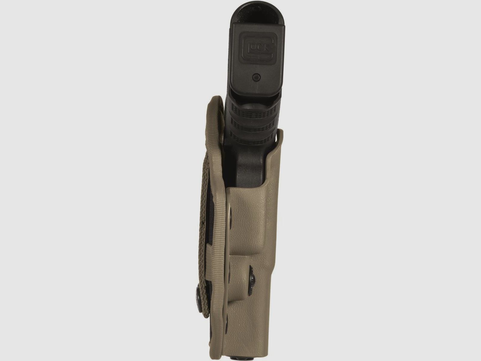 Thermogeformtes Polymerholster "KEEPER" Glock 19/19X/23//25/32/38/45-Schwarz-Linkshänder