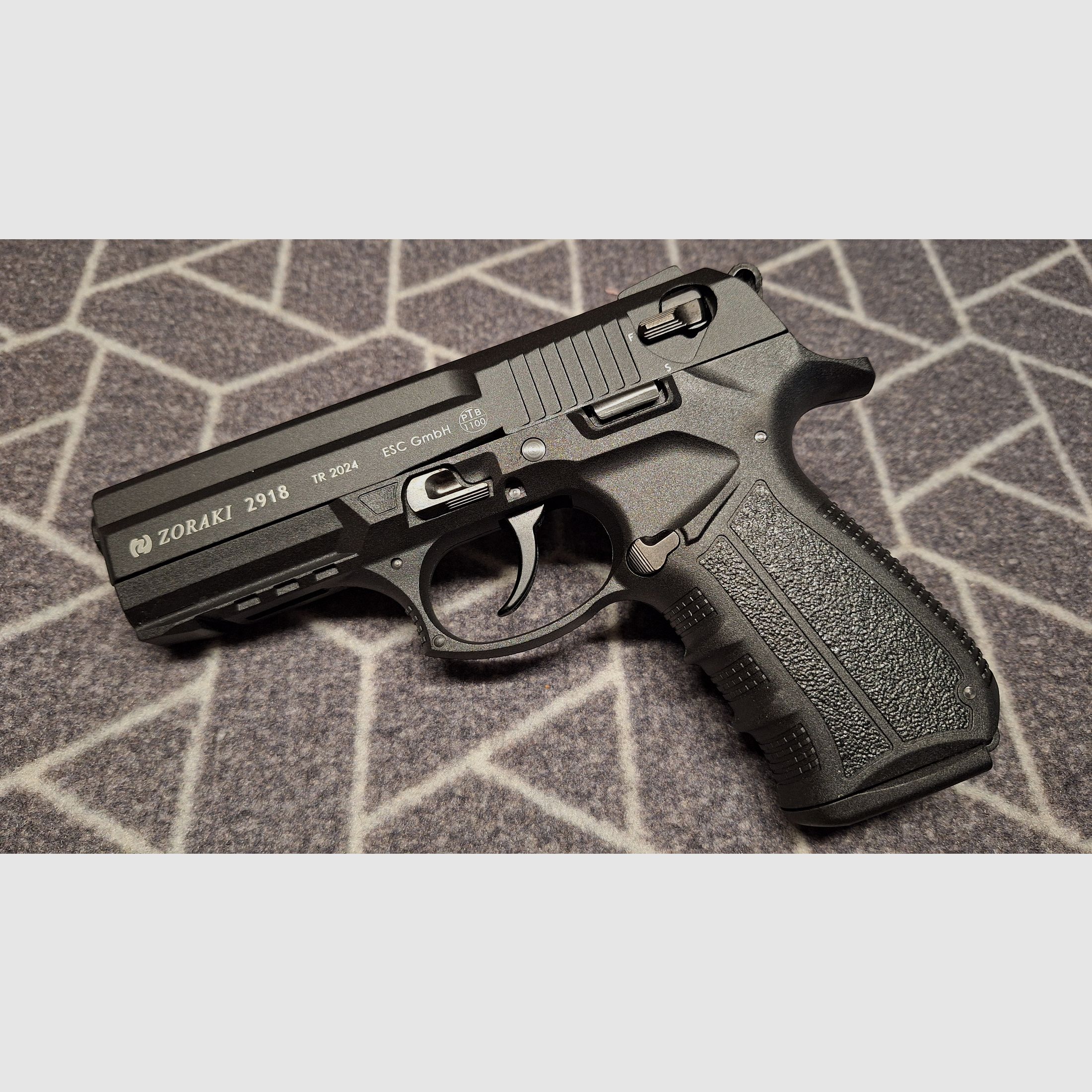 Zoraki 2918 SRS Pistole schwarz PTB1100 NEU!
