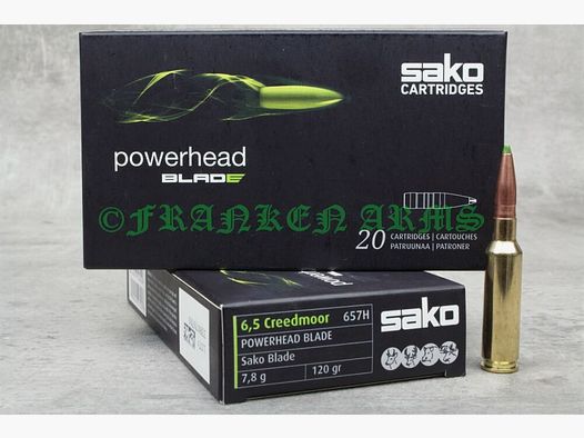 Sako Powerhead Blade 6,5 Creedmoor 120gr. 7,8g 20 Stück