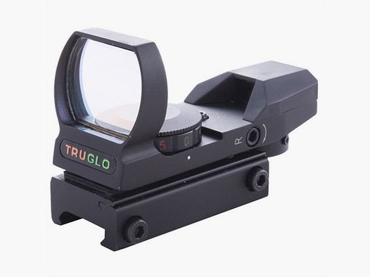 TRUGLO MULTIPLE RETICLE/DUAL COLOR OPEN RED DOT SIGHT BLACK