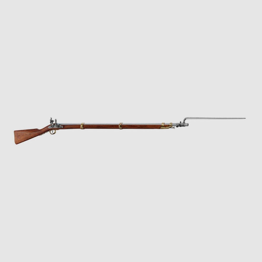 Dekorative Replik Napoleons Gewehr 1806 Denix - Authentisches Detail - Inklusive Bajonett - Elegante Historische Dekoration, Bild 1 von 5