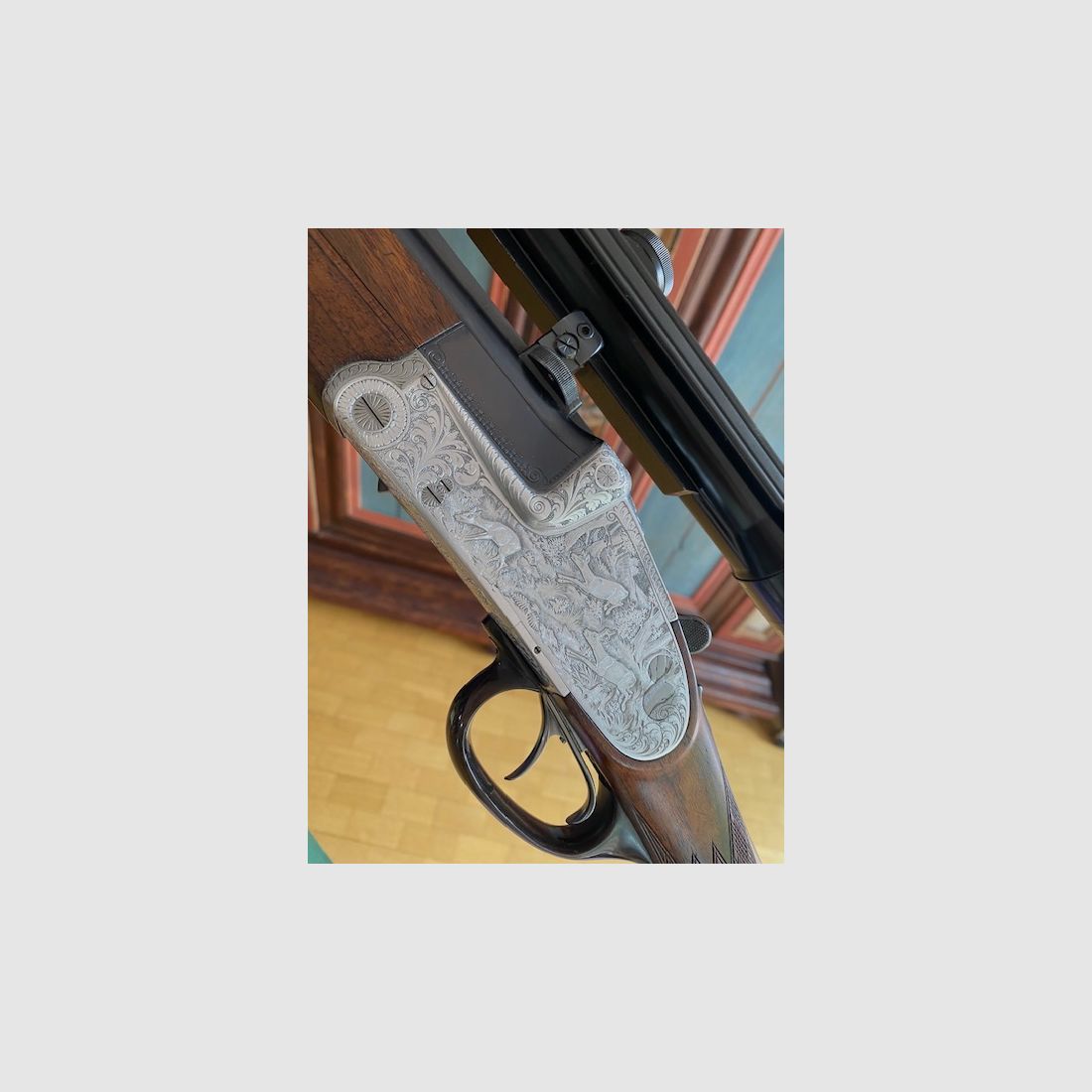 Krieghoff Ulm BBF Bockbüchsflinte mit Wechsellauf Kaliber 6,5x57R 20/76 Magnum WL 16/70 im Gewehrkoffer Waffenkoffer top Zustand Holland & Holland Seitenschlosse