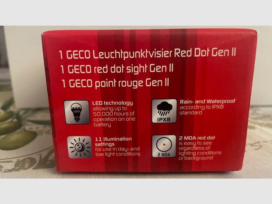 GECO Leuchtpunktvisier Red Dot Gen II