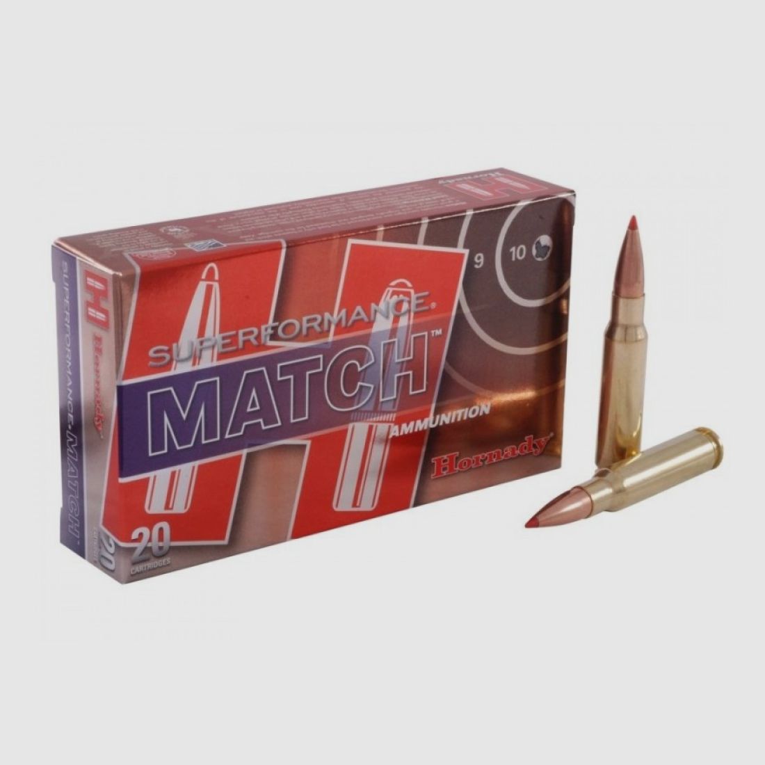 308 Winchester Hornady SUPERFORMANCE® 168 gr ELD® VE20