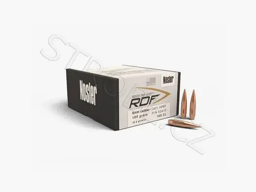 Projectiles Nosler RDF 6mm, dia .243, 105grs