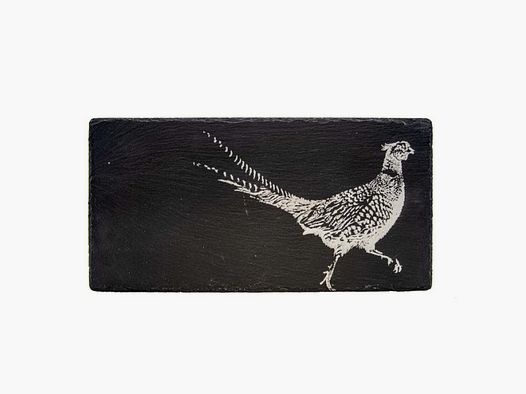 Servierplatte Schiefer Fasan 50x25cm