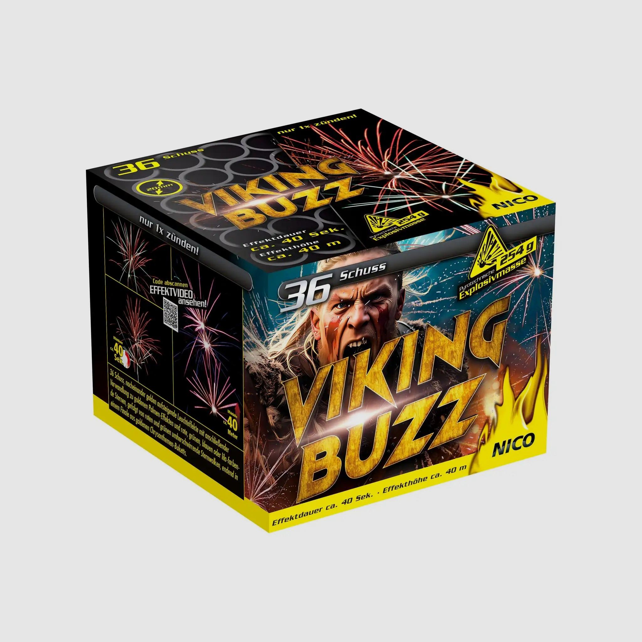 Batterie de Feux d'Artifice NICO Viking Buzz 36 Coups