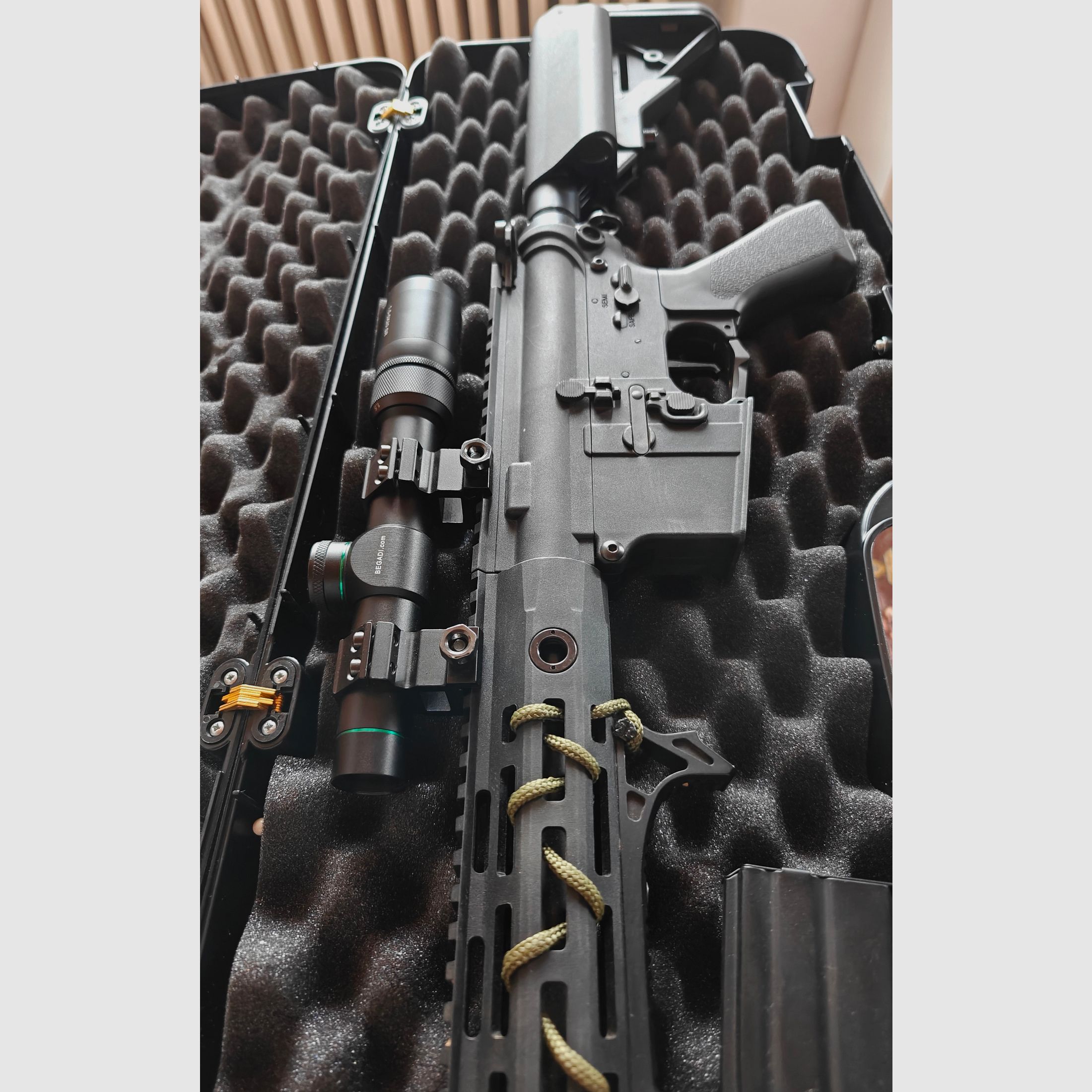 Begadi Sport M4 "Nylon Series" -GEN.5- Upgrade S-AEG mit PRO HopUp, Begadi CORE EFCS / Mosfet & FSWS 