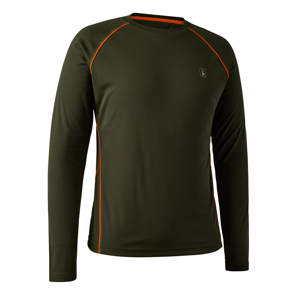 Chamois T-shirt a maniche lunghe - verde foresta