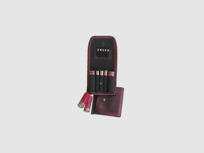 Ledertui für 2Schrote/3Kugeln/ - 5Magnum, innen Loden