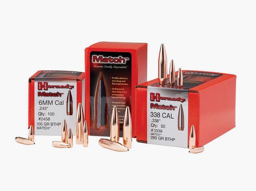 Proiettile Hornady 30 Cal .308 168gr BTHP Match (1800)
