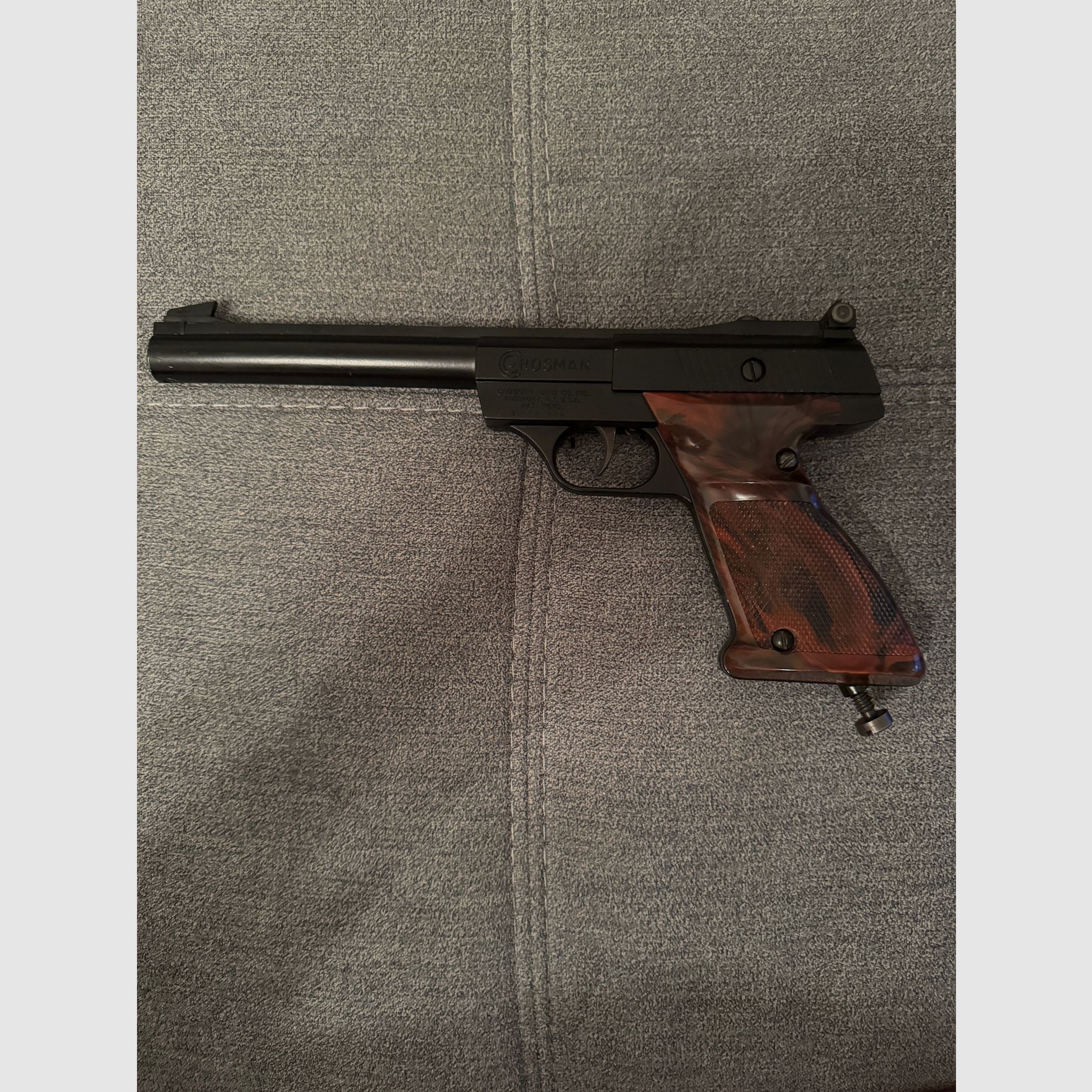 CO2 Luftpistole Crosman Model 454 (.177 / 4,5mm BB) – Vintage Set mit CO2 & Munition