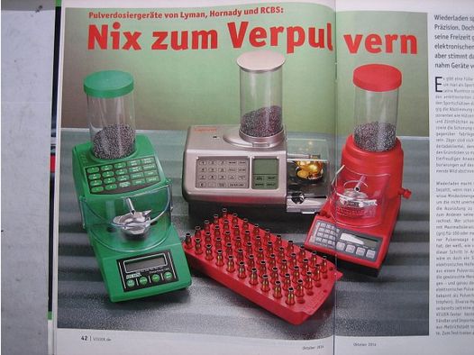 Visier-Heft : ** Wiederladen -- Elektronische Pulverfüllgeräte **