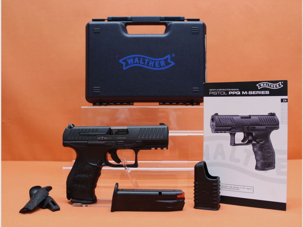 Walther Ha.Pistole 9mmLuger Walther PPQ M2 (PS,AM) 4" Polygonlauf/ 3-Dot Stahl-Visierung (9mmPara/9x19)