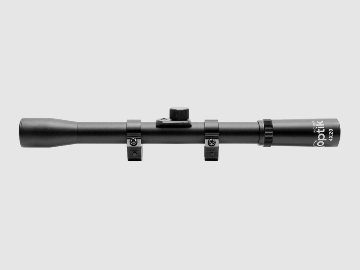 RIFLESCOPE 4X20 + MOUNT