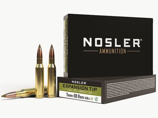 Nosler E-TIP 7mm-08 Rem. 140GR Spitzer 20 cartuchos