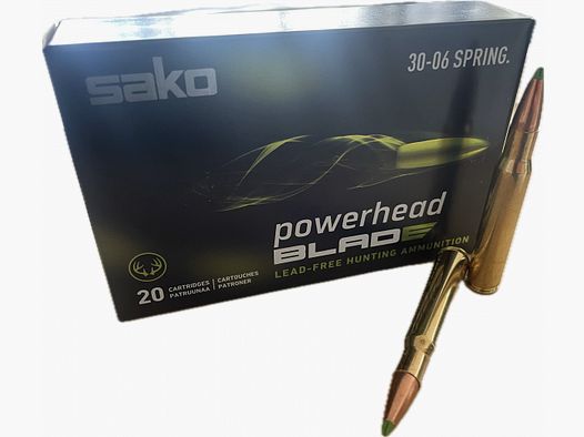 SAKO POWERHEAD BLADE - .30-06SPR. - 11,0G / 170GRS - 20 SCHUSS - BLEIFREI