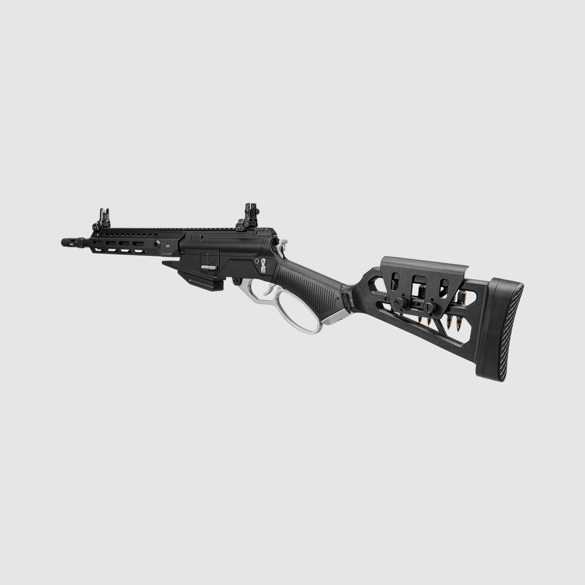 LevAR PLATA Gas Powered Lever Action Rifle with Aluminum Handguard in Black -F- | G&G, image 3 of 8